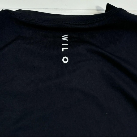 Wilo The Label Black Movement Twist Layer Top Round Neck Pullover Size Medium - Picture 16 of 16